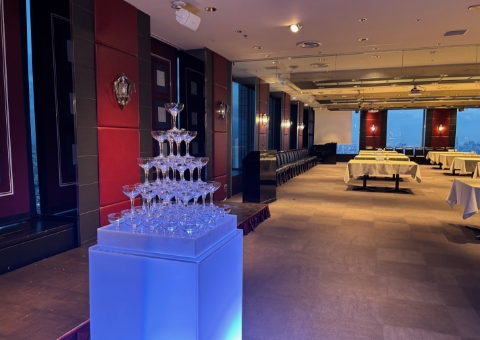 シャンパンタワー（5段・グラス50個）