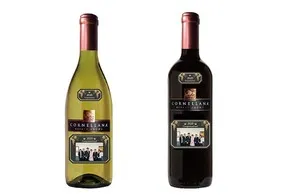 記念写真ラベルワイン一本